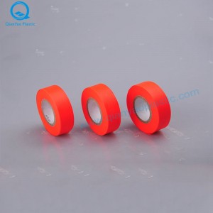 1-3 / 16'X150 '/ 300' Kanada Orange / Rosa PVC - nicht geprägtes Markierungsband